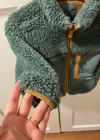 Zara Erkek Çocuk Yeşil Kürklü Ceket - Görsel 4