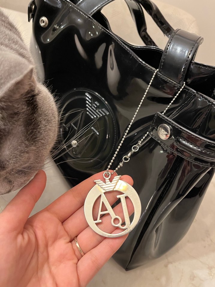 Armani Siyah Rugan Kadın Çanta - Görsel 2