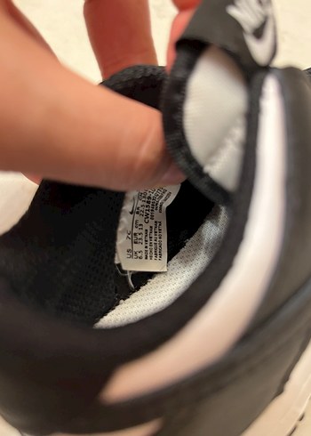 Nike Dunk Low Siyah-Beyaz Erkek Çocuk Spor Ayakkabı - Görsel 6