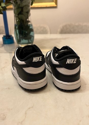 Nike Dunk Low Siyah-Beyaz Erkek Çocuk Spor Ayakkabı - Görsel 7