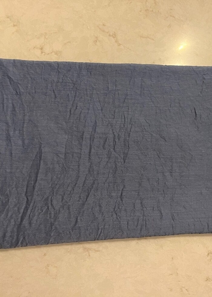 İndigo Pamuklu Şal - Görsel 3