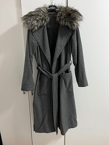 Oxxo Yünlü Gri Kaban - Görsel 2