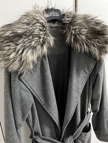 Oxxo Yünlü Gri Kaban - Görsel 4