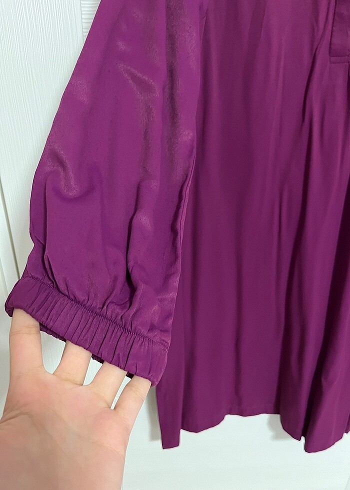 Fuşya Tesettür Tunik - Görsel 5