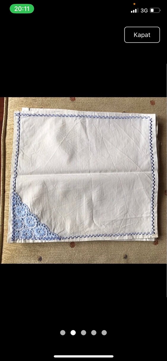 Vintage Fistolu mutfak raf örtüsü - Görsel 2