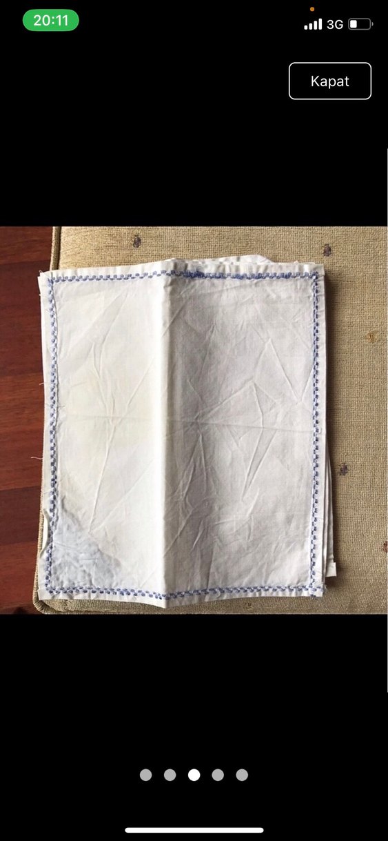 Vintage Fistolu mutfak raf örtüsü - Görsel 3