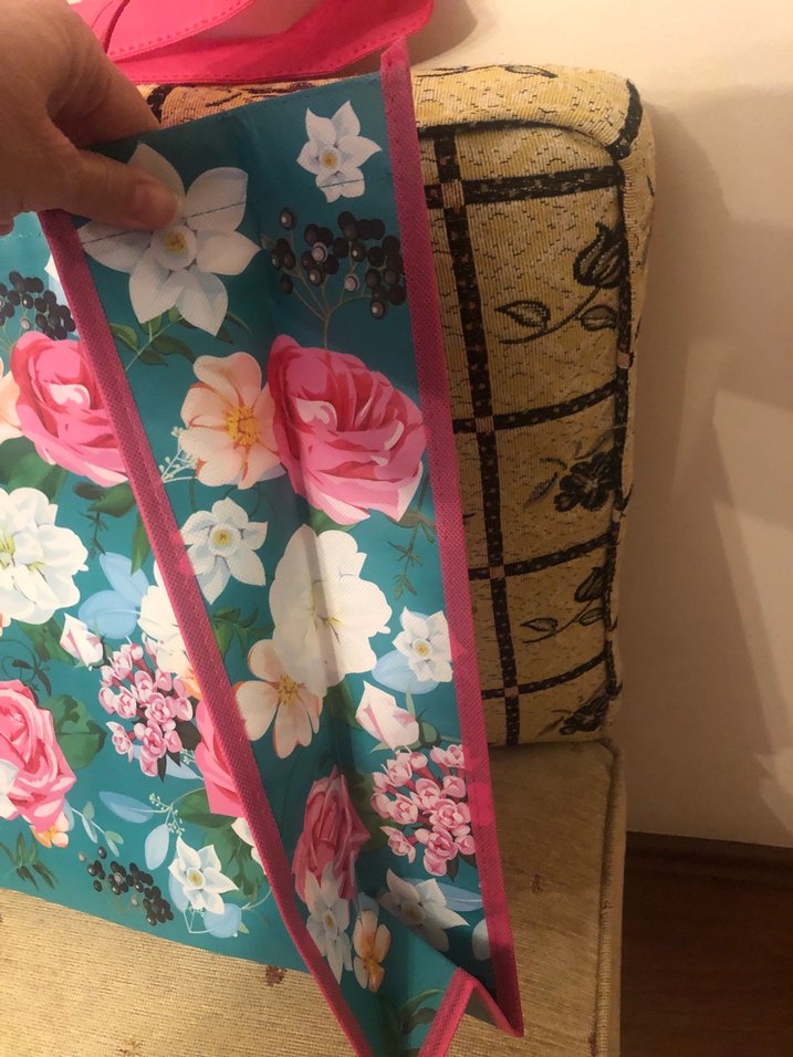 Çiçekli Alışveriş Çantası - Görsel 2