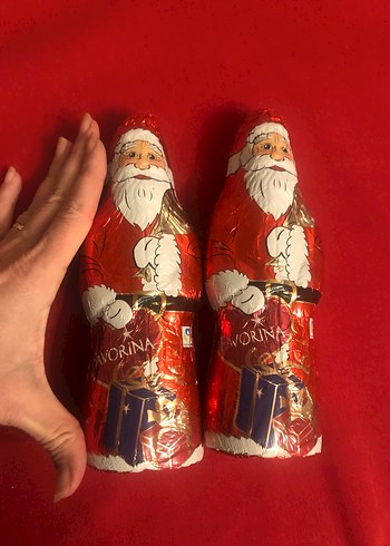 2 adet Kırmızı Noel Baba çikolata - Görsel 5