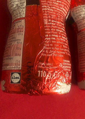 2 adet Kırmızı Noel Baba çikolata - Görsel 3