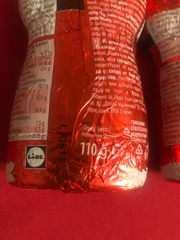 2 adet Kırmızı Noel Baba çikolata - Görsel 3