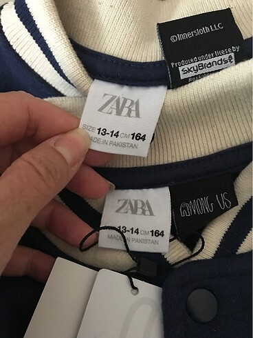 13-14 Yaş Beden çeşitli Renk Zara among us bomber ceket