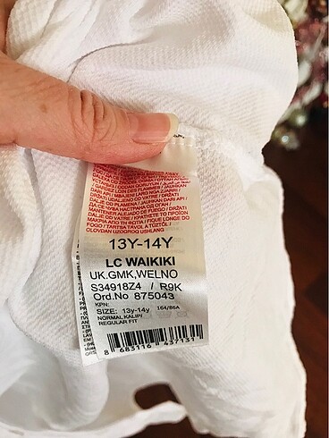 13-14 Yaş Beden beyaz Renk Lcwaikiki beyaz gömlek
