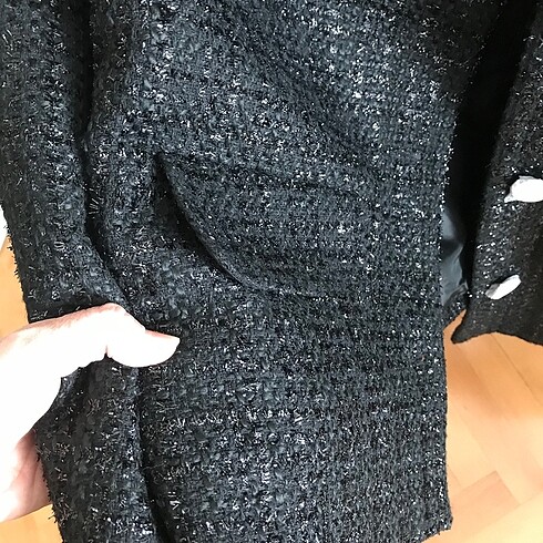 40 Beden siyah Renk Simli ceket