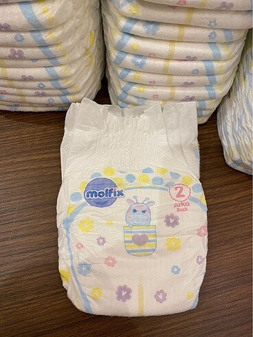 2 Beden: 3-6 kg Beden Molfix 2 numara bebek bezi 45 adet