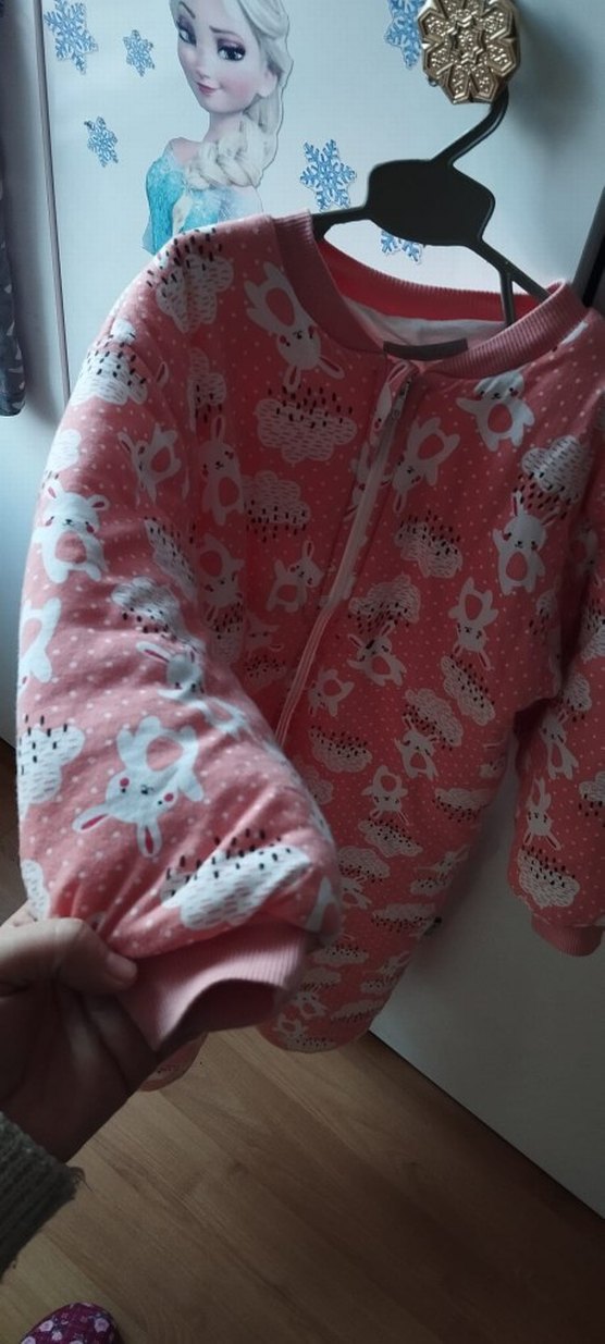 Pembe Fermuarlı Bebek Kış Tulumu - Görsel 3