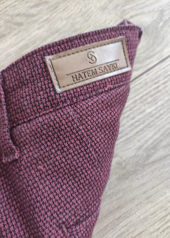Bordo Desenli Erkek Regular Fit Pantolon - Görsel 4