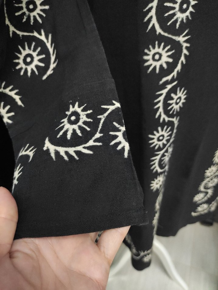 pamuklu kumaş bohem tunik - Görsel 5