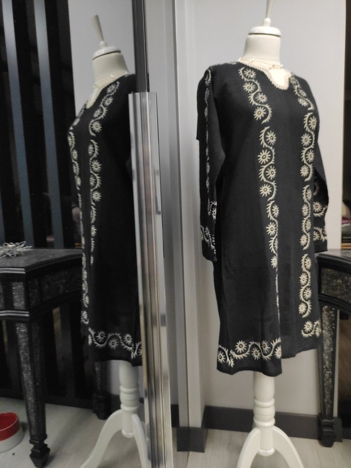 pamuklu kumaş bohem tunik - Görsel 4