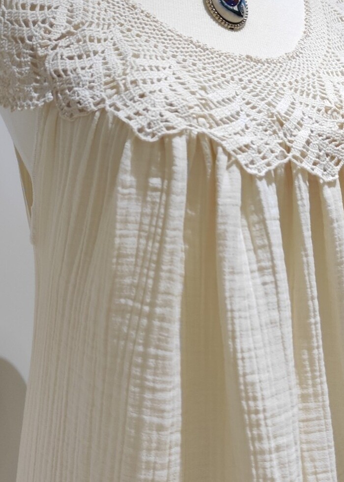 Yazlık müslim kumaş elbisesi  - Görsel 2