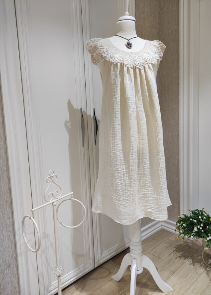 Yazlık müslim kumaş elbisesi  - Görsel 3