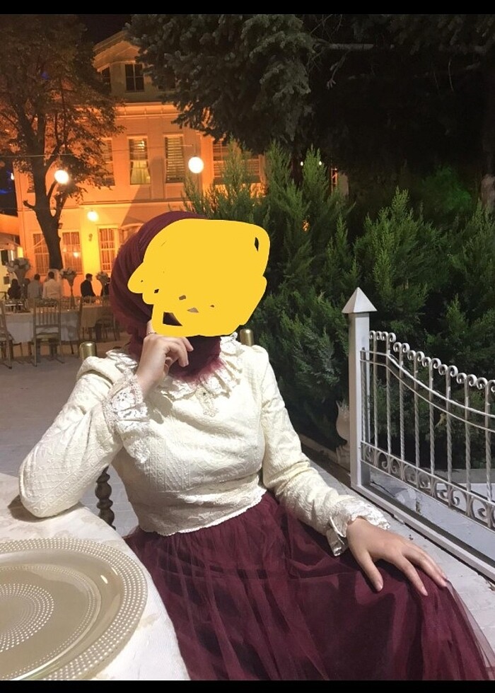 Tesettürlü abiye elbise - Görsel 3