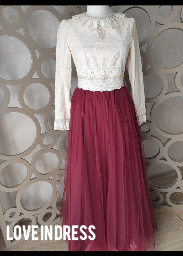 Tesettürlü abiye elbise - Görsel 4