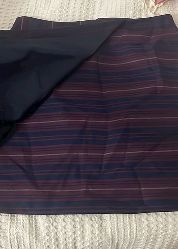 Bordo Midi Pilili Hamile Eteği - Görsel 2