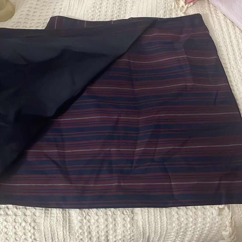 Bordo Midi Pilili Hamile Eteği - Görsel 2