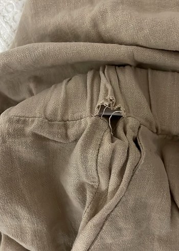s Beden ten rengi Renk Bej Midi Kadın Boyfriend Pantolon