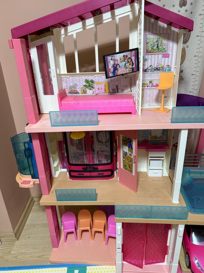 Barbie 3 katlı rüya evi - Görsel 2