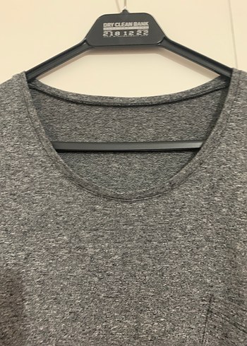 Gri Uzun Yırtmaçlı Rahat Kesim Kadın Elbise - Görsel 10