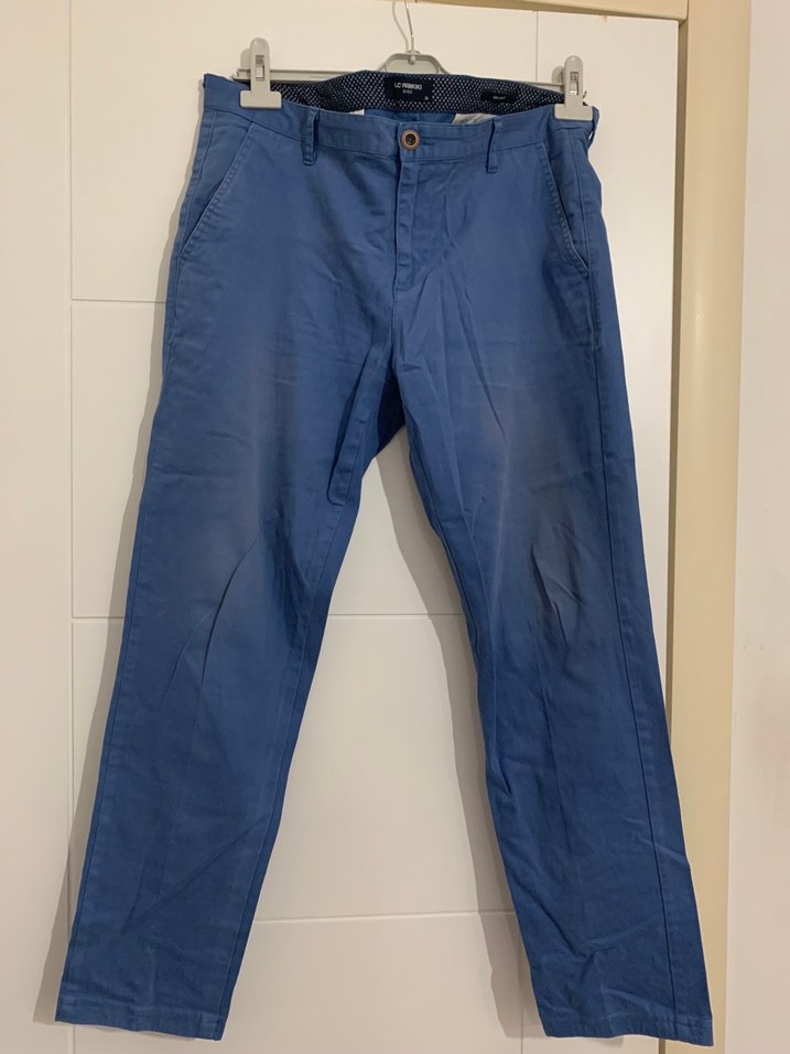 Erkek Mavi Regular Fit Denim Pantolon - Görsel 2