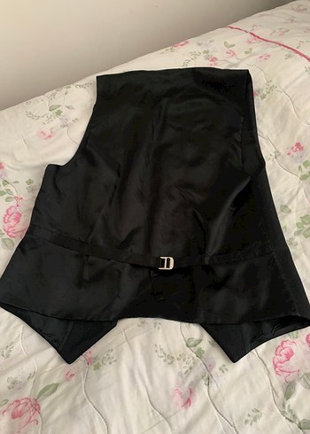 Düğmeli Siyah Erkek Yelek - Görsel 6