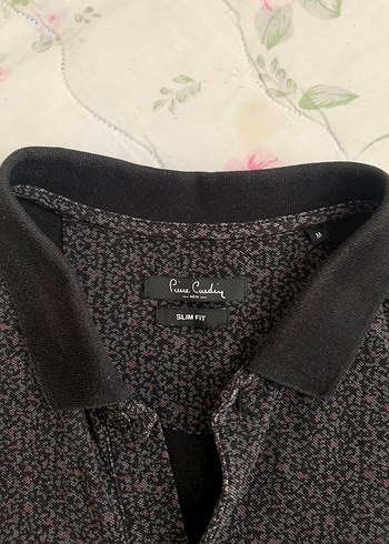 Erkek Siyah Desenli Kısa Kollu Polo T shirt - Görsel 4