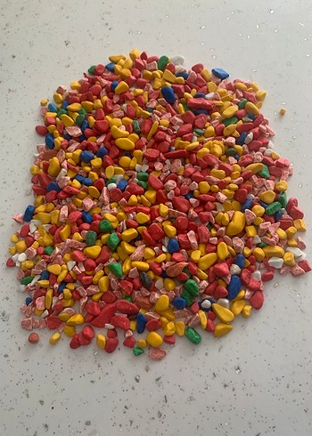 Renkli Balık Akvaryum Fanus Taşı Dekorasyon Taşları - Görsel 2