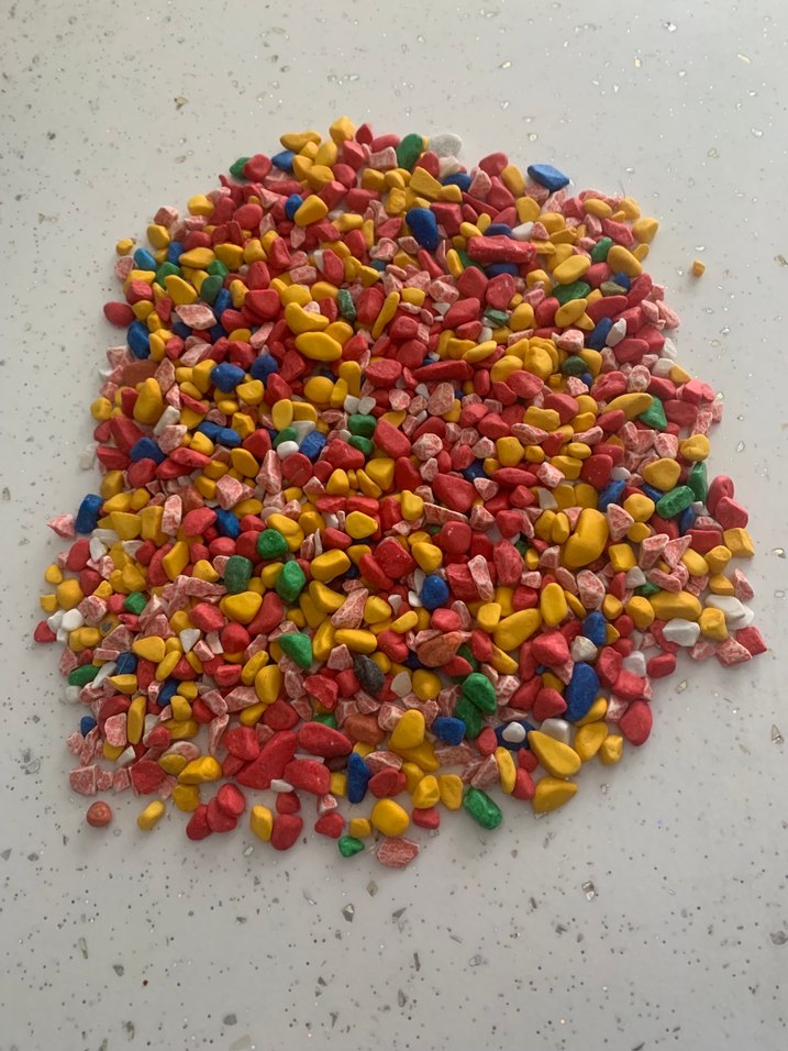 Renkli Balık Akvaryum Fanus Taşı Dekorasyon Taşları - Görsel 2