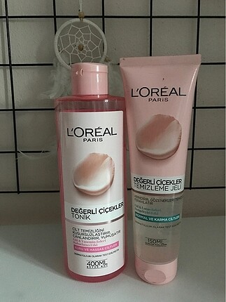 Loreal Paris temizleme jeli ve tonik
