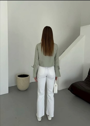 m Beden Düğmeli V Yaka Kimono