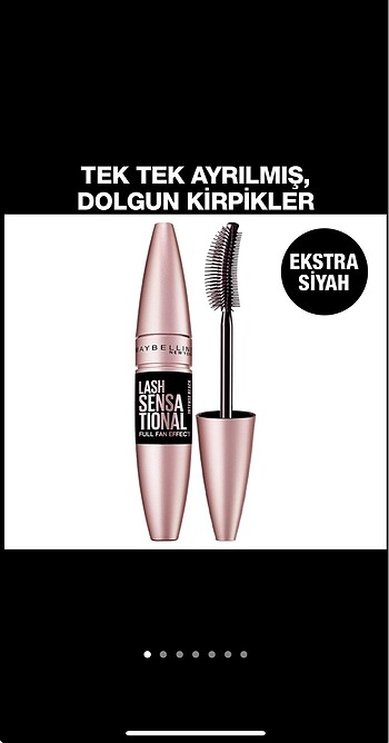 Maybeline New York Lash Sensational Yelpaze Etkili Maskara