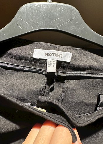 Siyah Kadın Kumaş Pantolon - Görsel 2