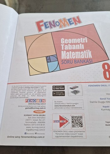 Fenomen Geometri Tabanlı Matematik Soru Bankası 8. Sınıf