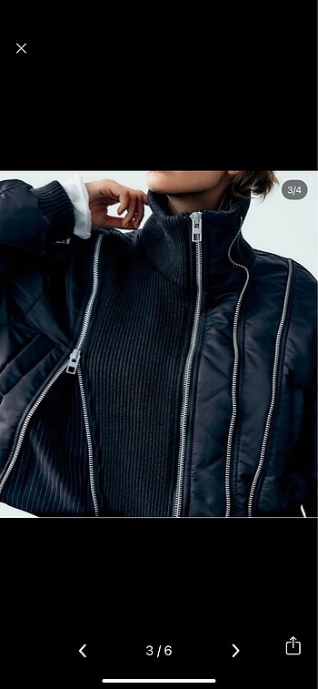 m Beden Zara Bomber ceket