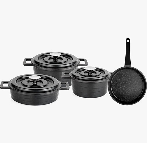 Schafer Pro Cast 7 Parça Döküm Tencere Seti