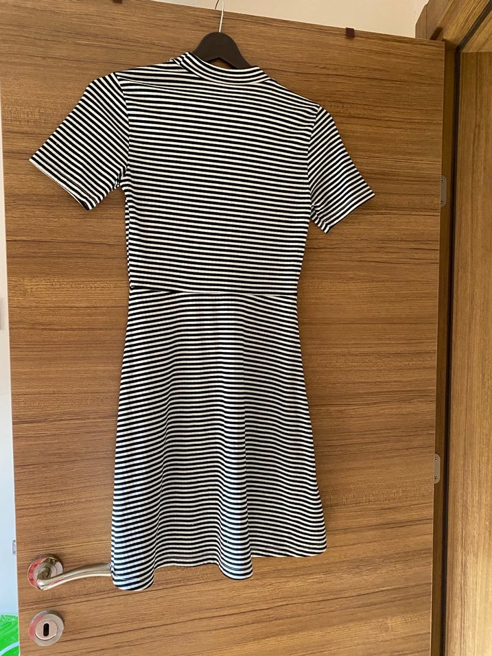 Çizgili kadın Elbise - Görsel 5