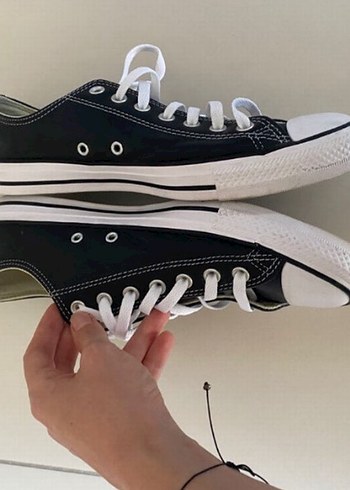 Converse Chuck Taylor All Star Siyah Deri Sneaker - Görsel 3