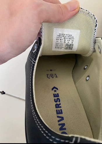 Converse Chuck Taylor All Star Siyah Deri Sneaker - Görsel 6