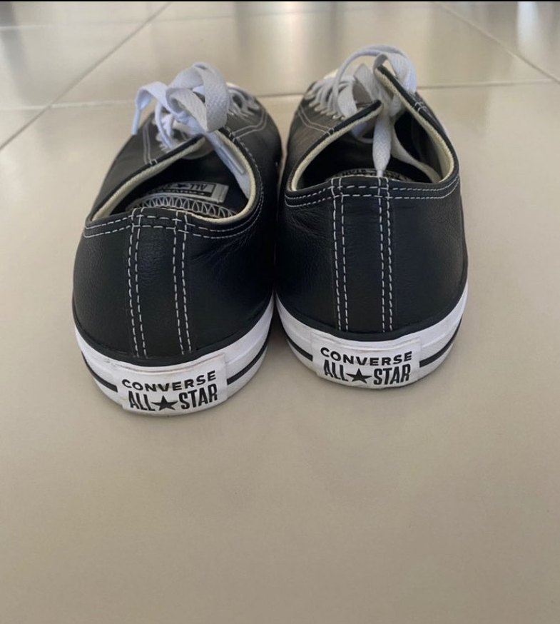 Converse Chuck Taylor All Star Siyah Deri Sneaker - Görsel 5