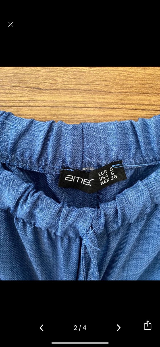 Mavi pantolon etek - Görsel 2