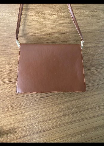 Kahverengi deri çanta - Görsel 3