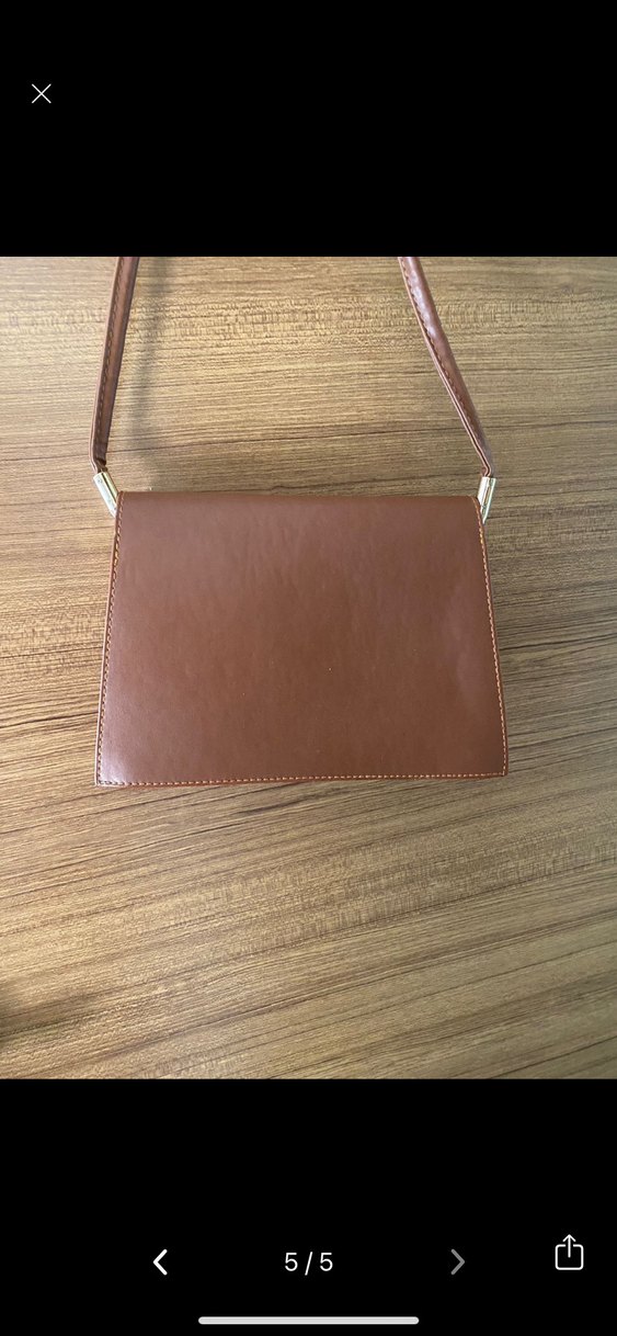 Kahverengi deri çanta - Görsel 3